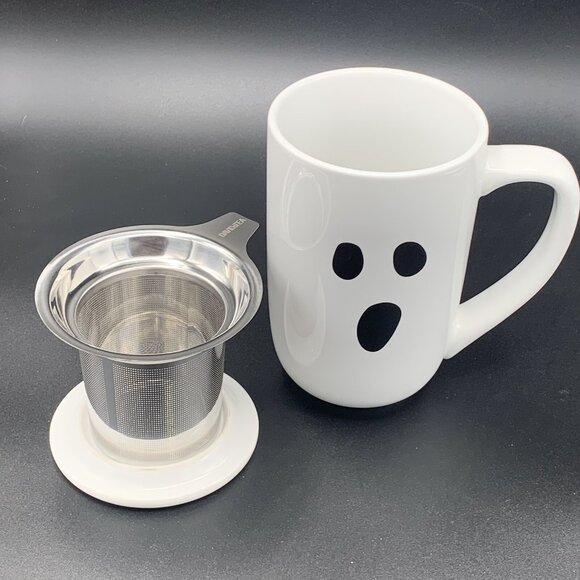 Davids Tea Nordic Mug with Lid & Infuser – Halloween 2024 Boo Edition Tea 16oz - Picture 9 of 16